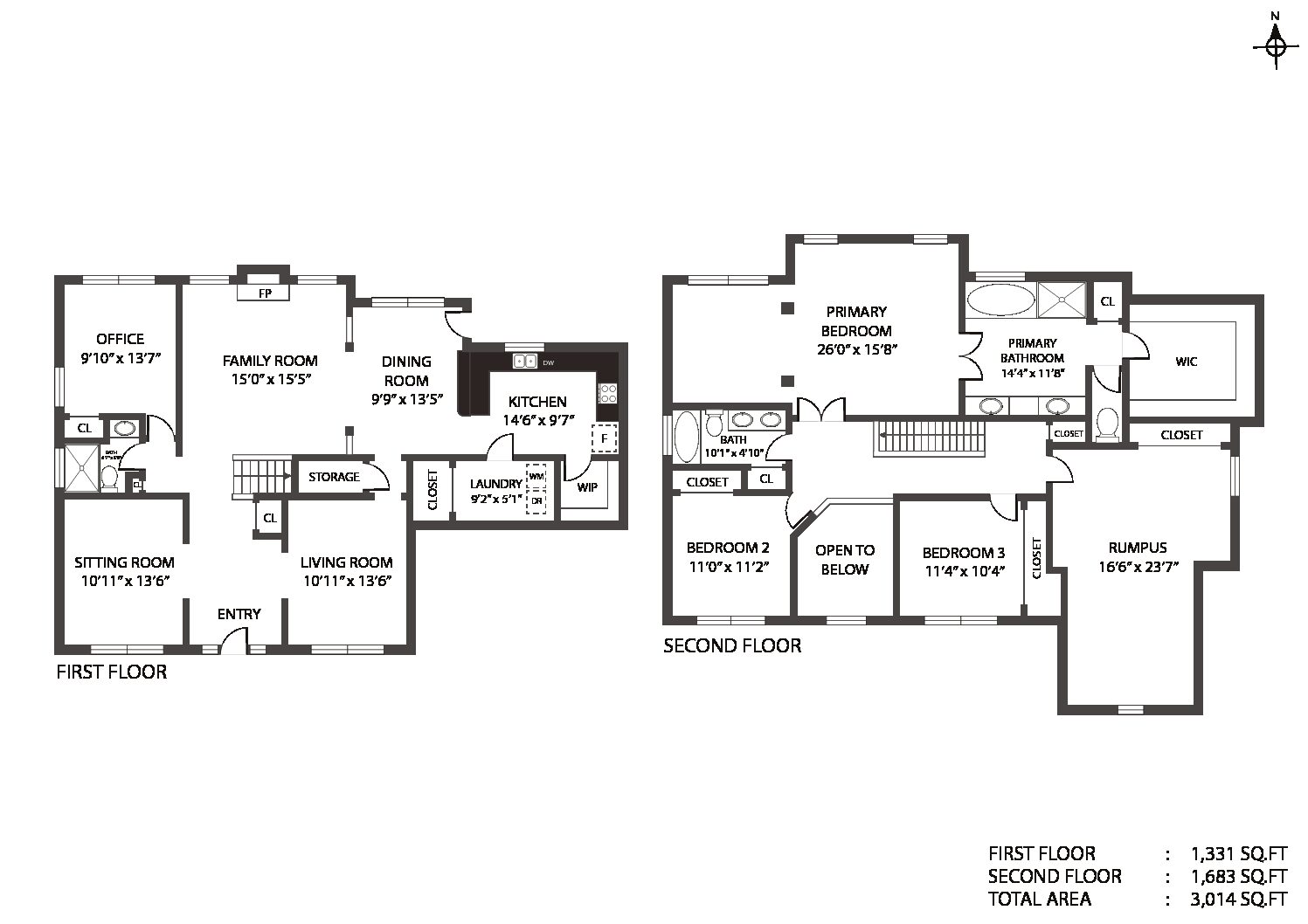 3D matterport tour schematic floor plan